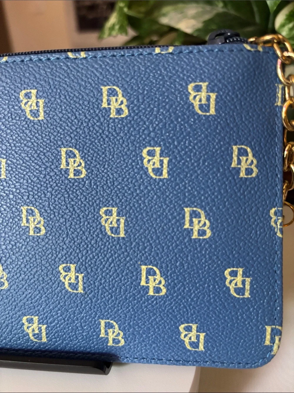 Dooney & Bourke Blue Wristlet with Card Case